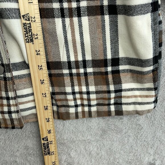 NEW HFX Men's S Plaid Shirt Jacket Wool Blend - Picture 8 of 11